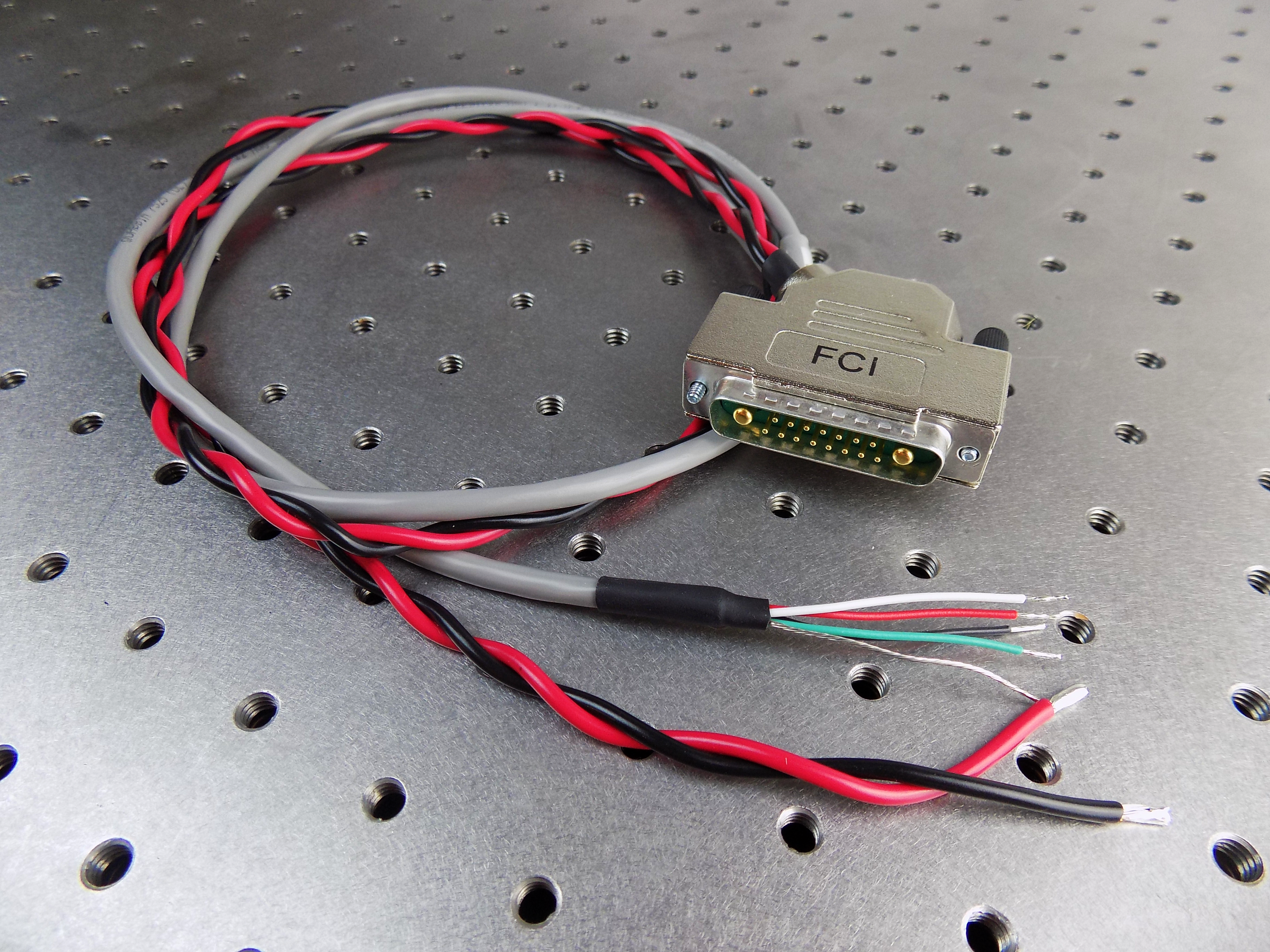 WCB407 TE/RH/Sensor DB15+2 Cable Assembly for the LDTC LAB Series