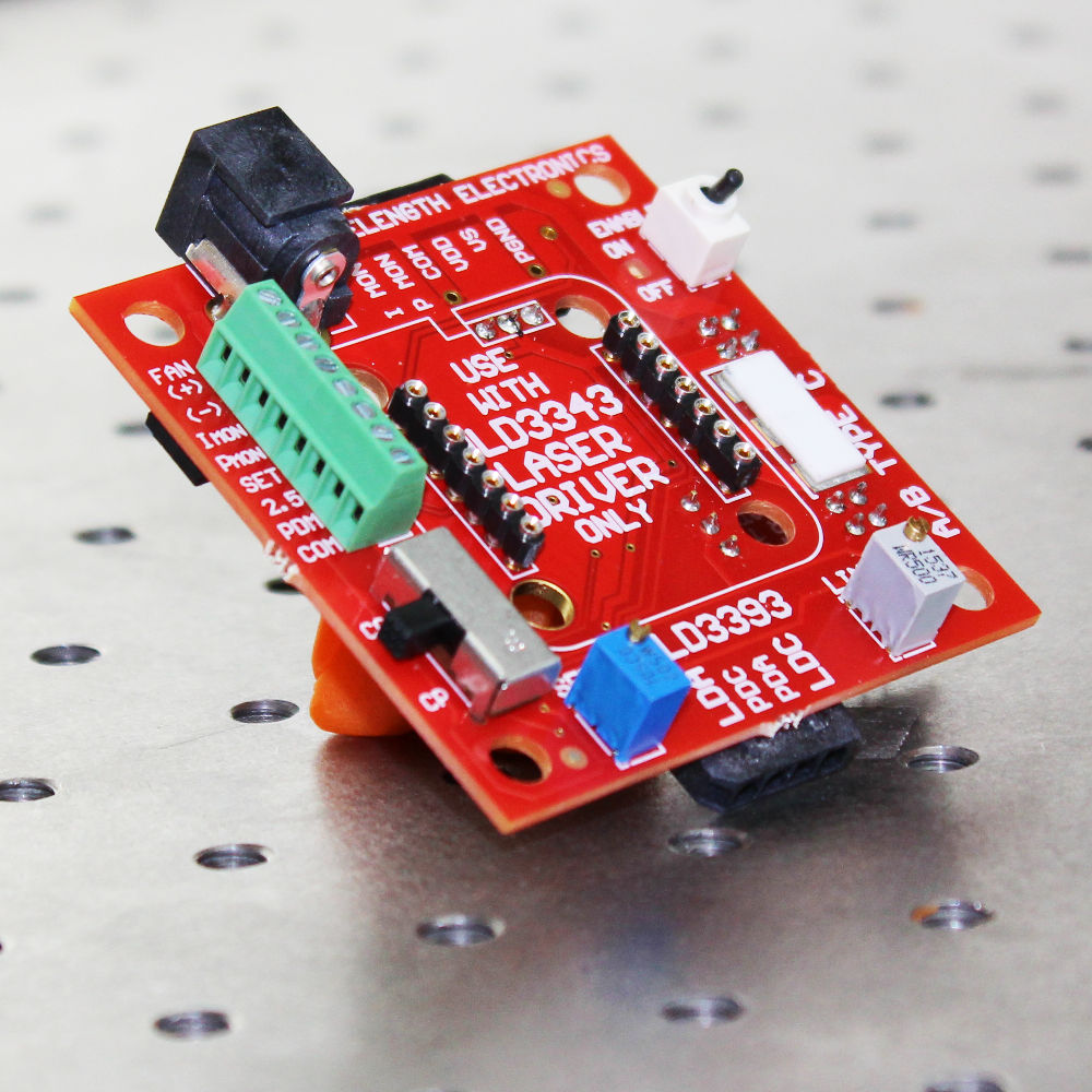 Evaluation PCB for WLD33ND 2A & 2L Laser Diode Drivers